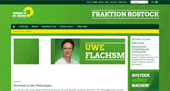 Desktop Screenshot of gruene-fraktion-rostock.de